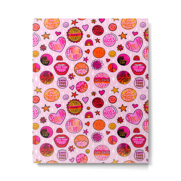 Feminist Buttons Metal Print | TeksDecor