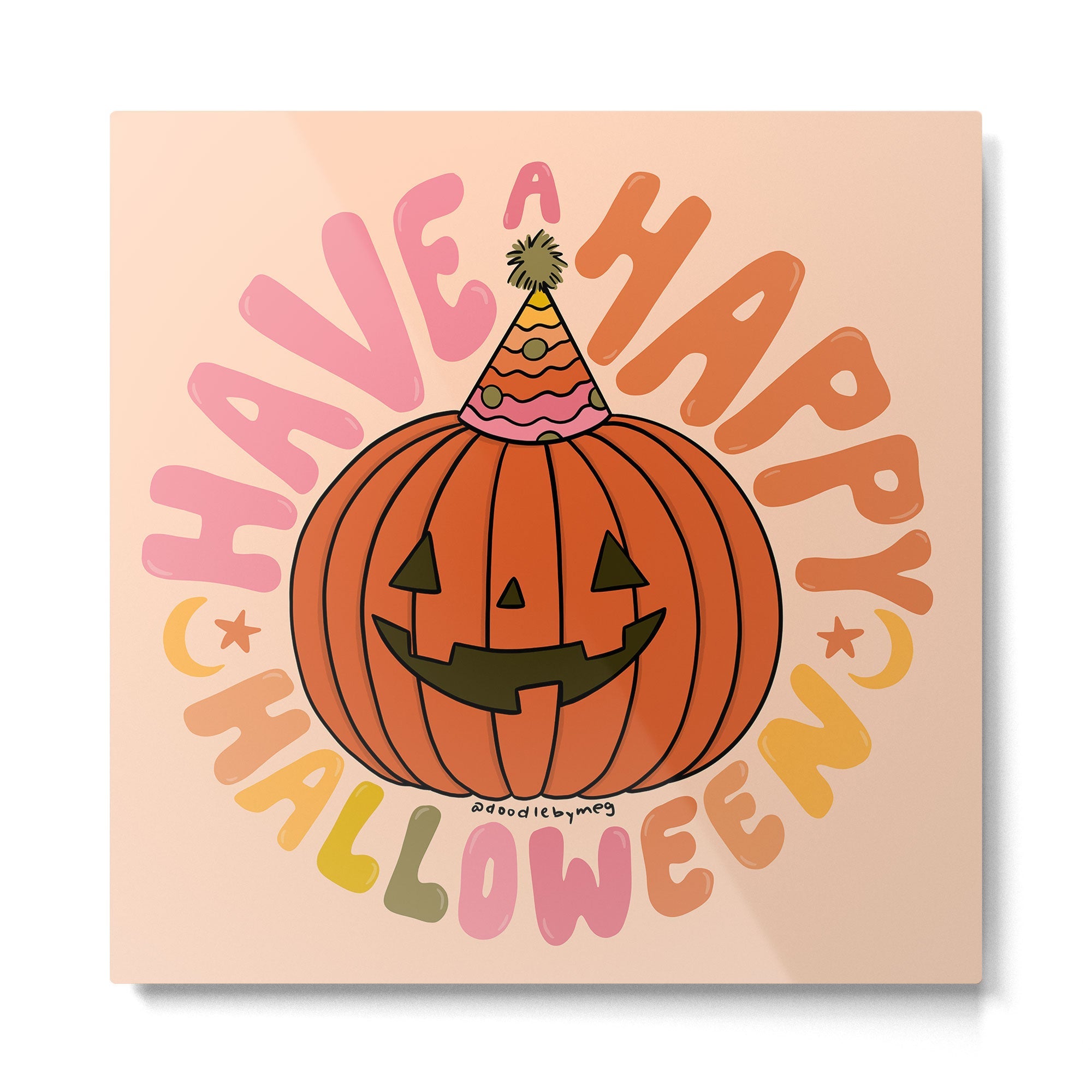 Happy Halloween Metal Print | TeksDecor