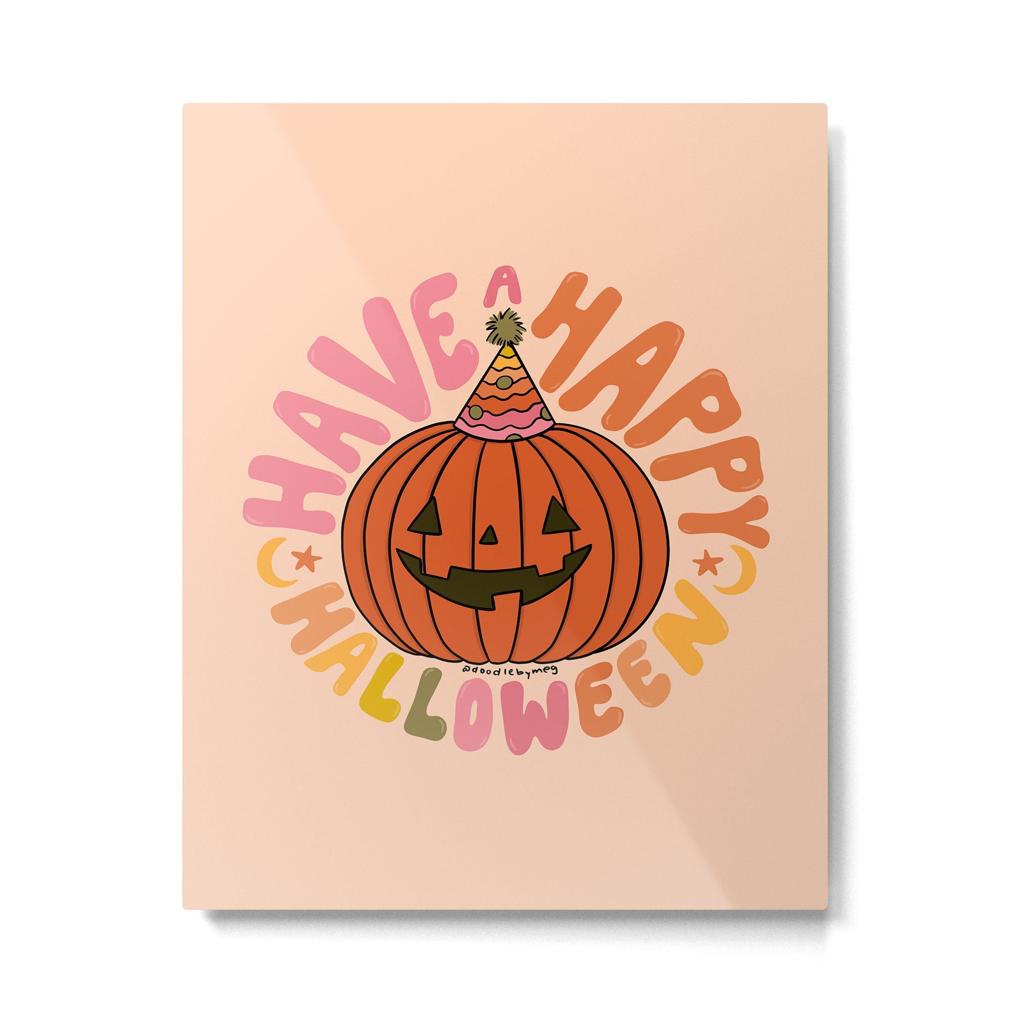 Happy Halloween Metal Print | TeksDecor