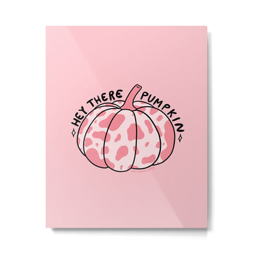 Hey There Pumpkin Metal Print | TeksDecor