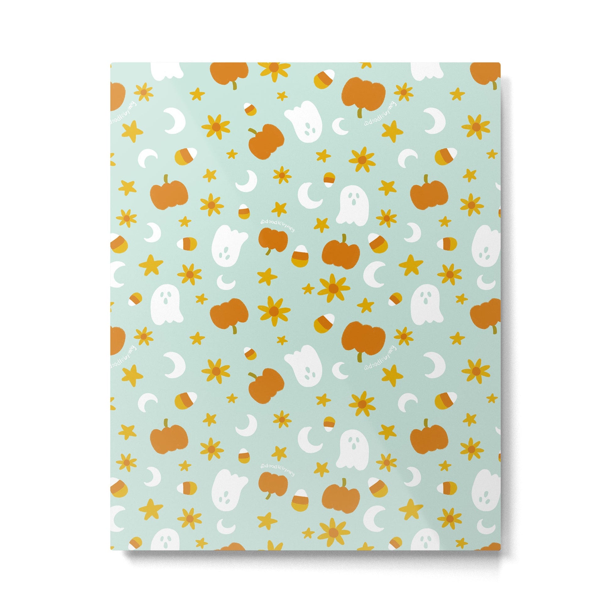 Is It Fall Yet in Blue Metal Print | TeksDecor