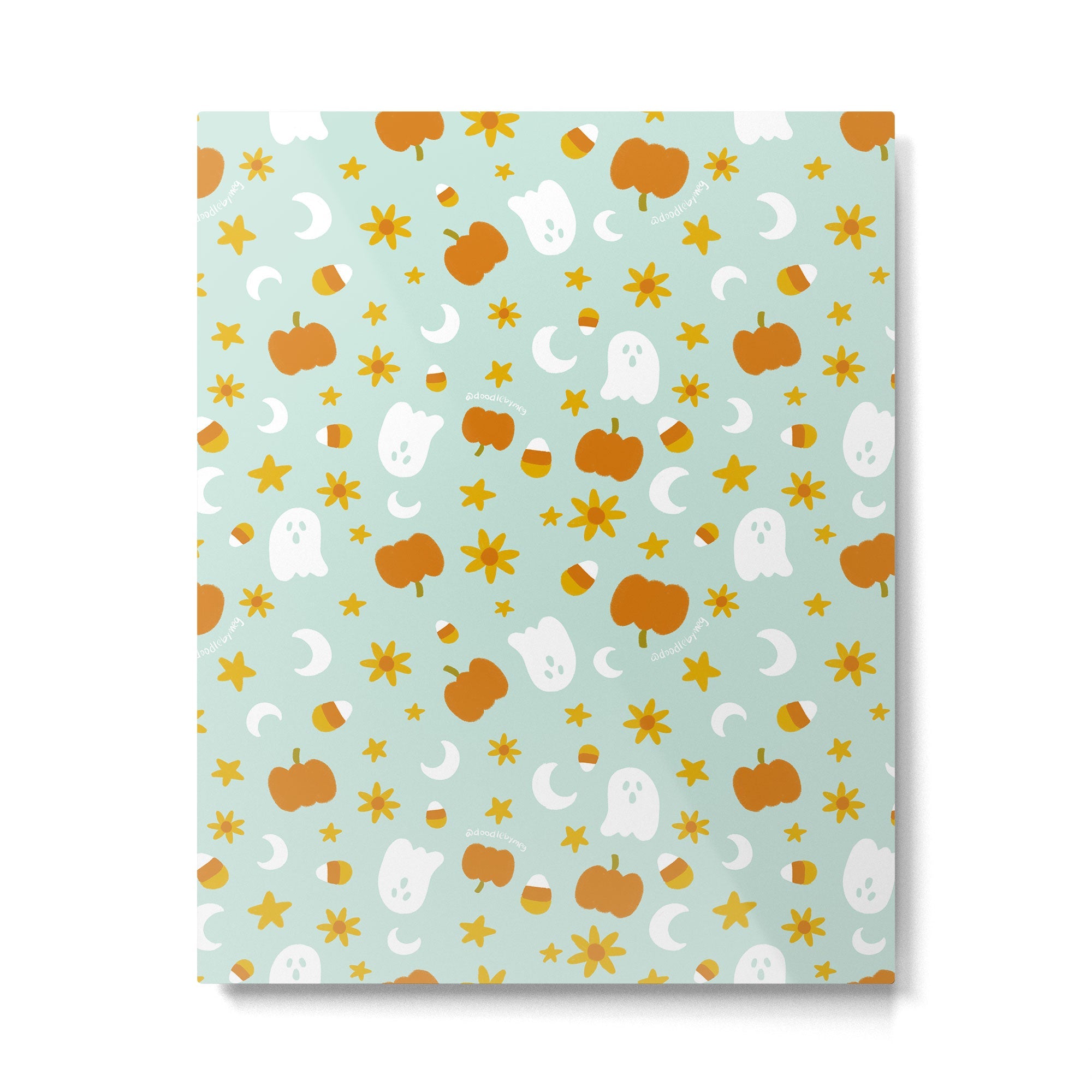 Is It Fall Yet in Blue Metal Print | TeksDecor