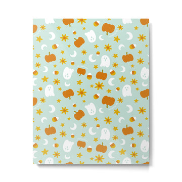 Is It Fall Yet in Blue Metal Print | TeksDecor