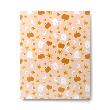 Is It Fall Yet in Peach Metal Print | TeksDecor