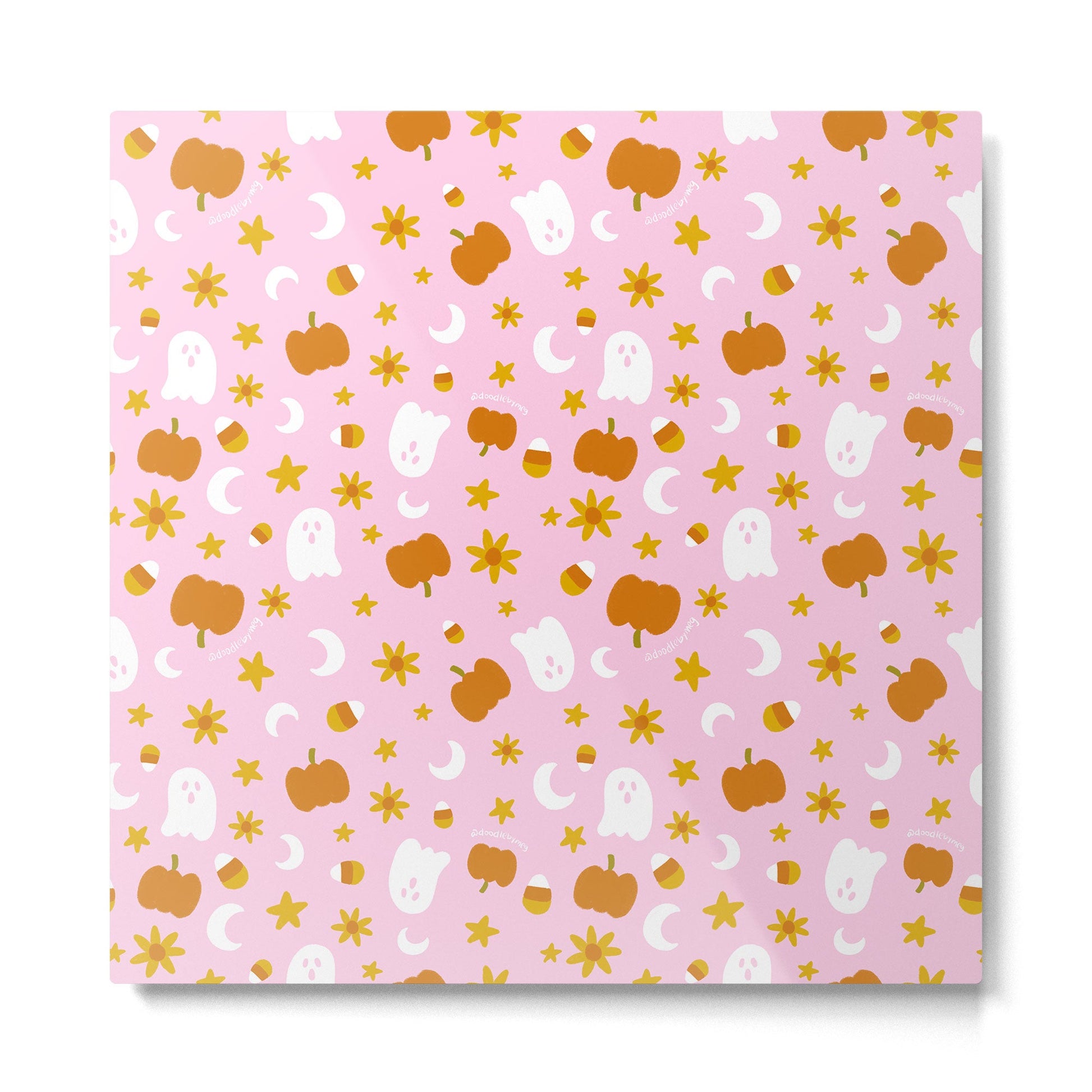 Is It Fall Yet in Pink Metal Print | TeksDecor