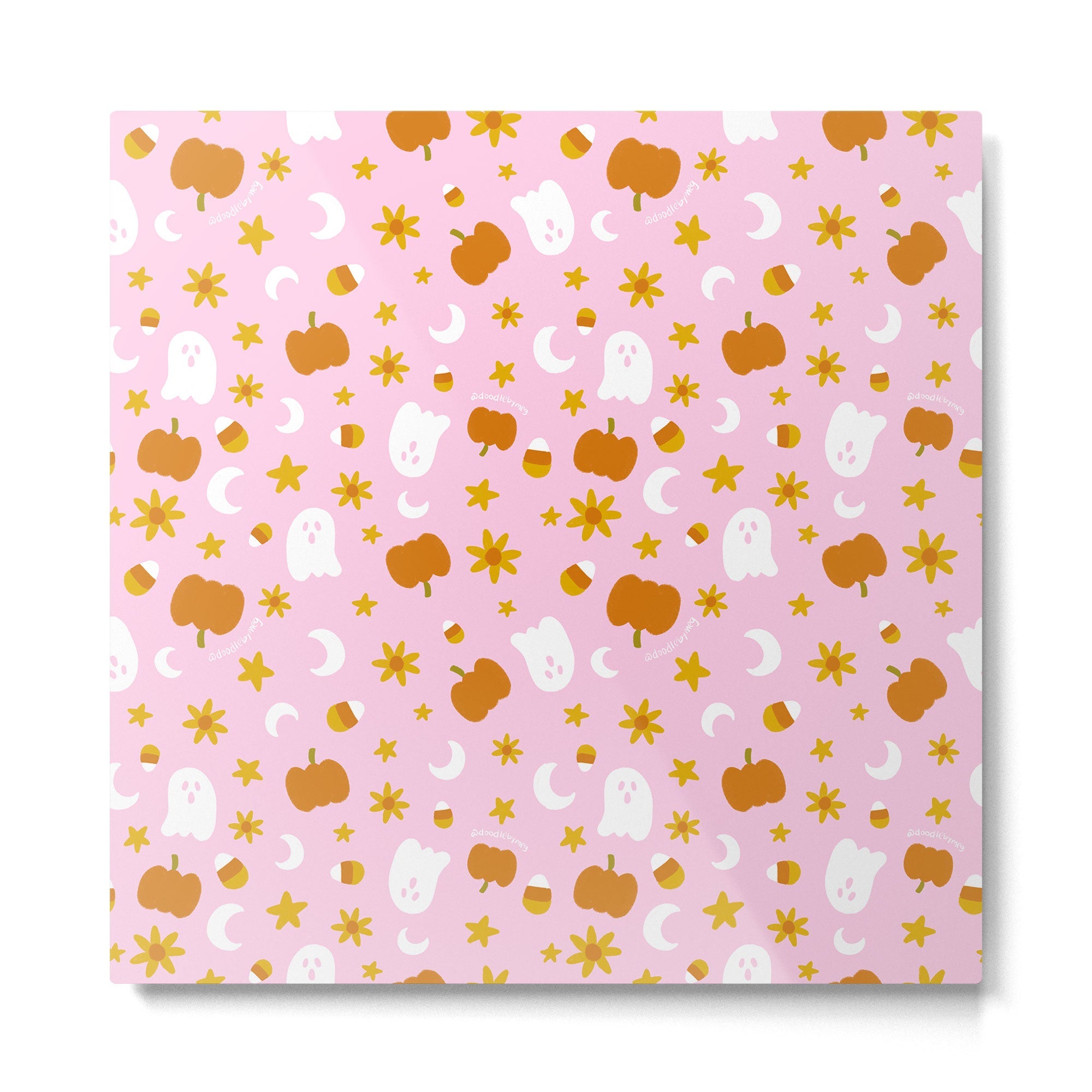 Is It Fall Yet in Pink Metal Print | TeksDecor