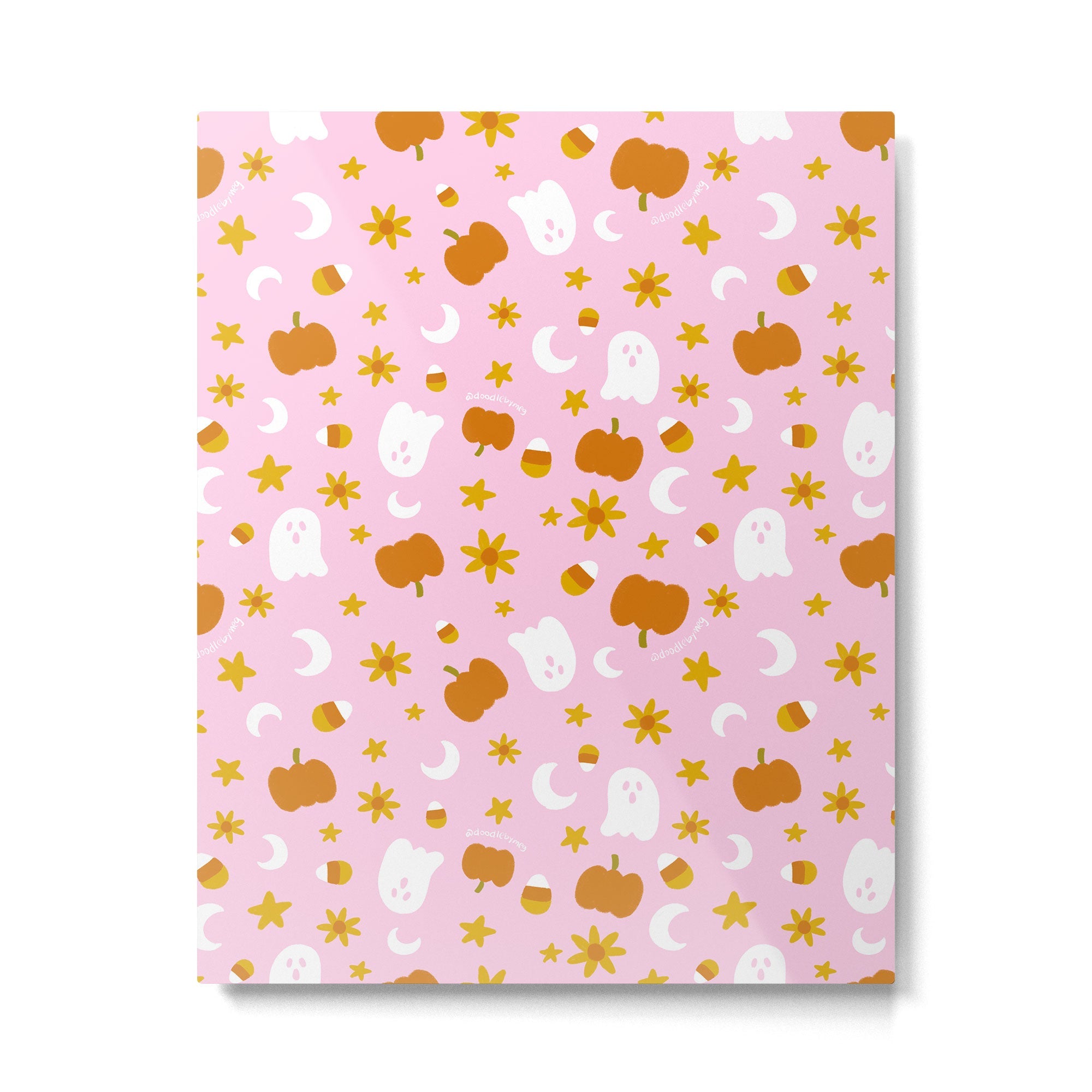 Is It Fall Yet in Pink Metal Print | TeksDecor