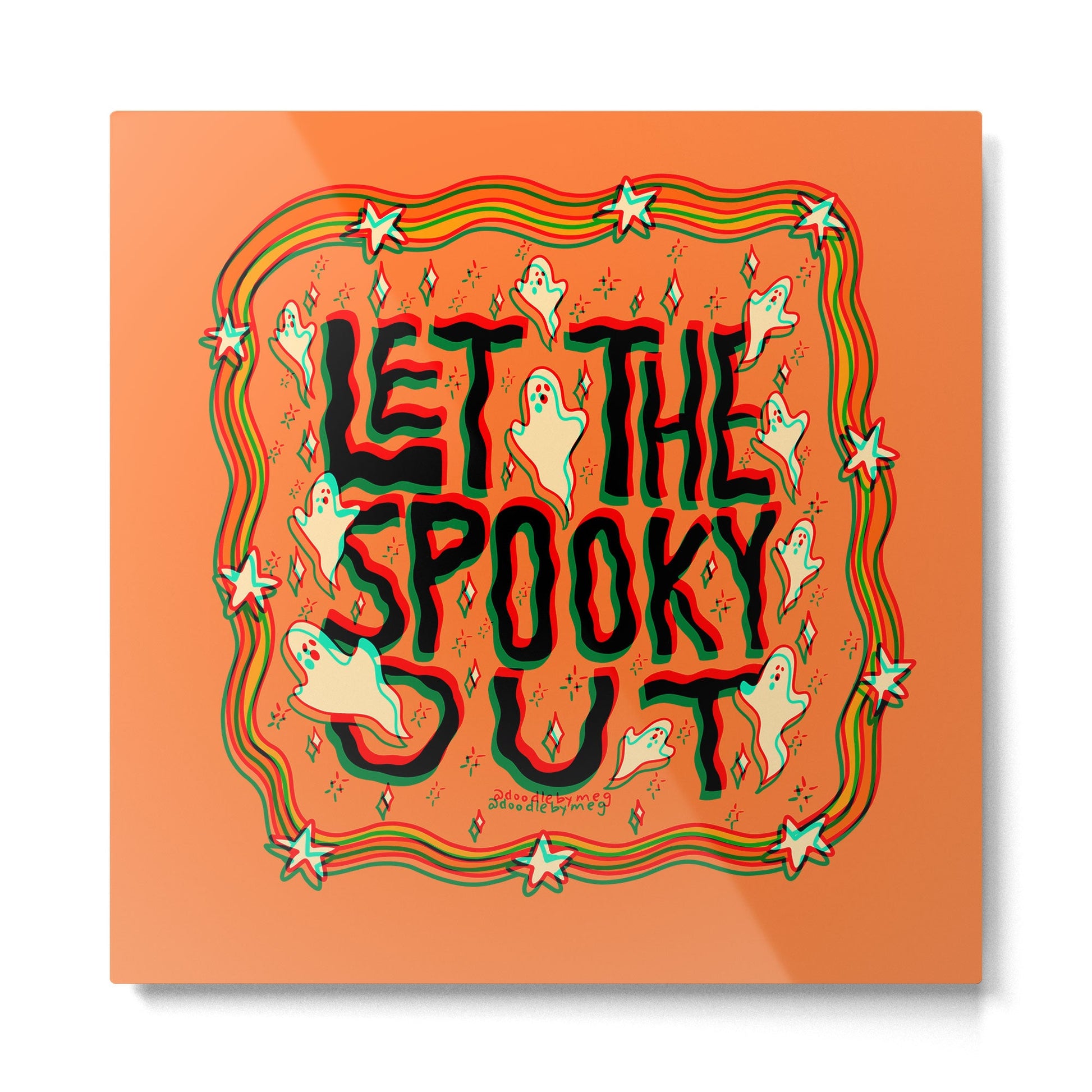 Let the Spooky Out in 3D Metal Print | TeksDecor