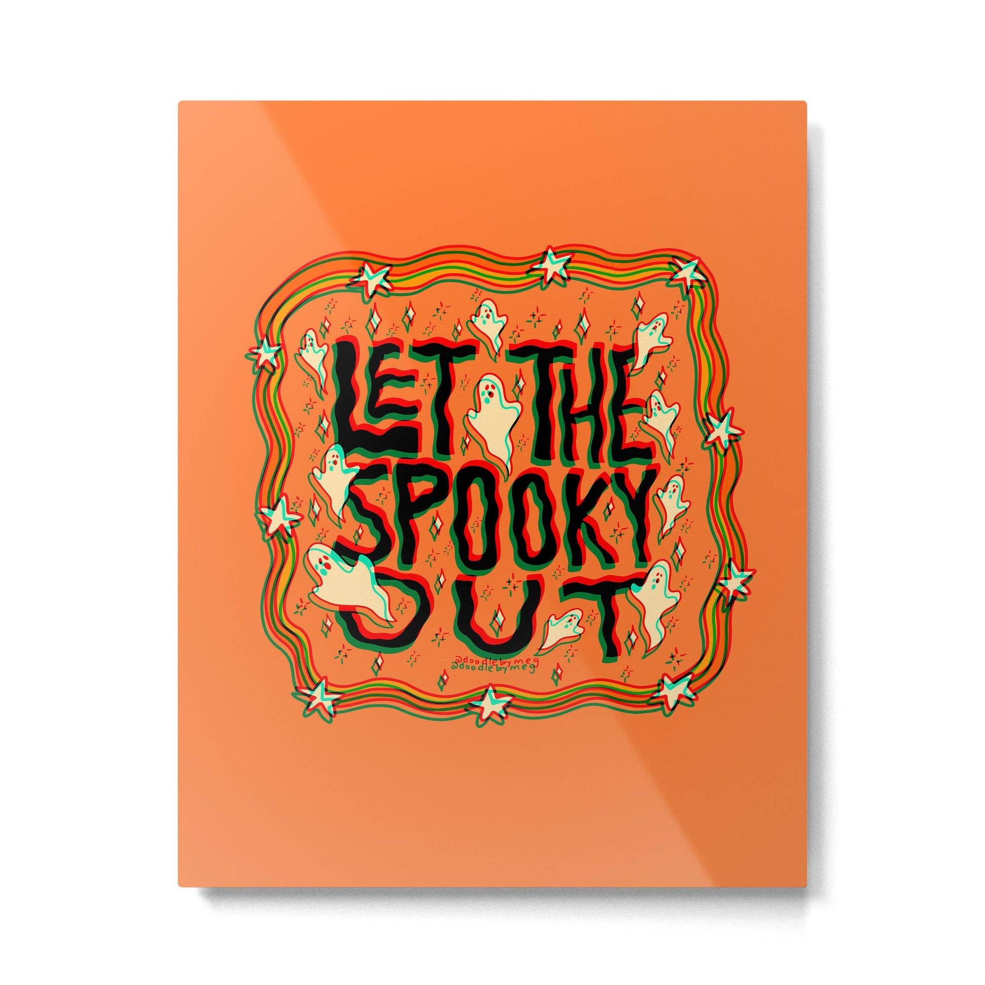 Let the Spooky Out in 3D Metal Print | TeksDecor