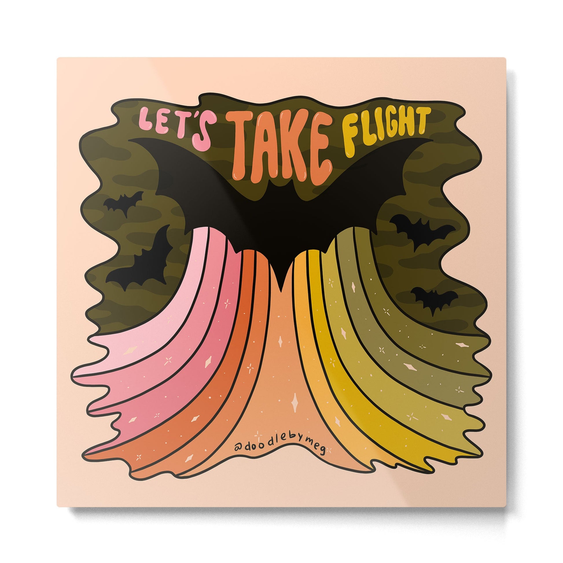 Let's Take Flight Metal Print | TeksDecor