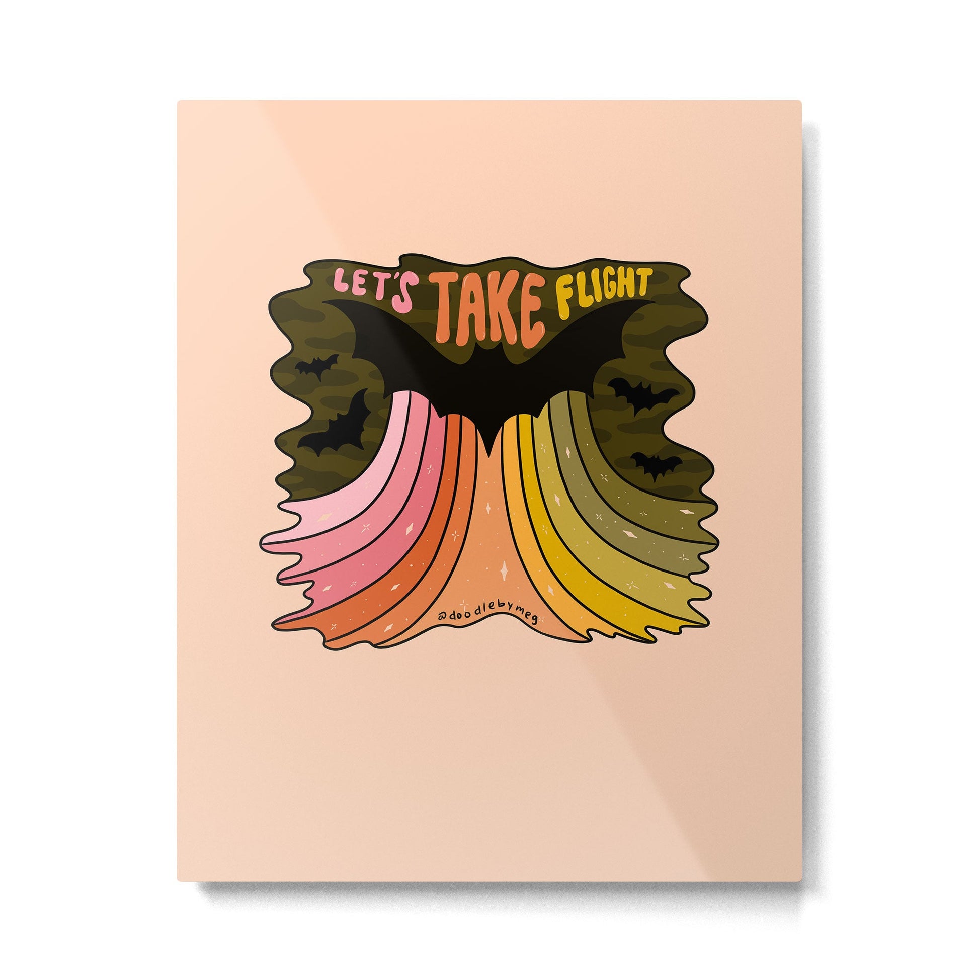Let's Take Flight Metal Print | TeksDecor