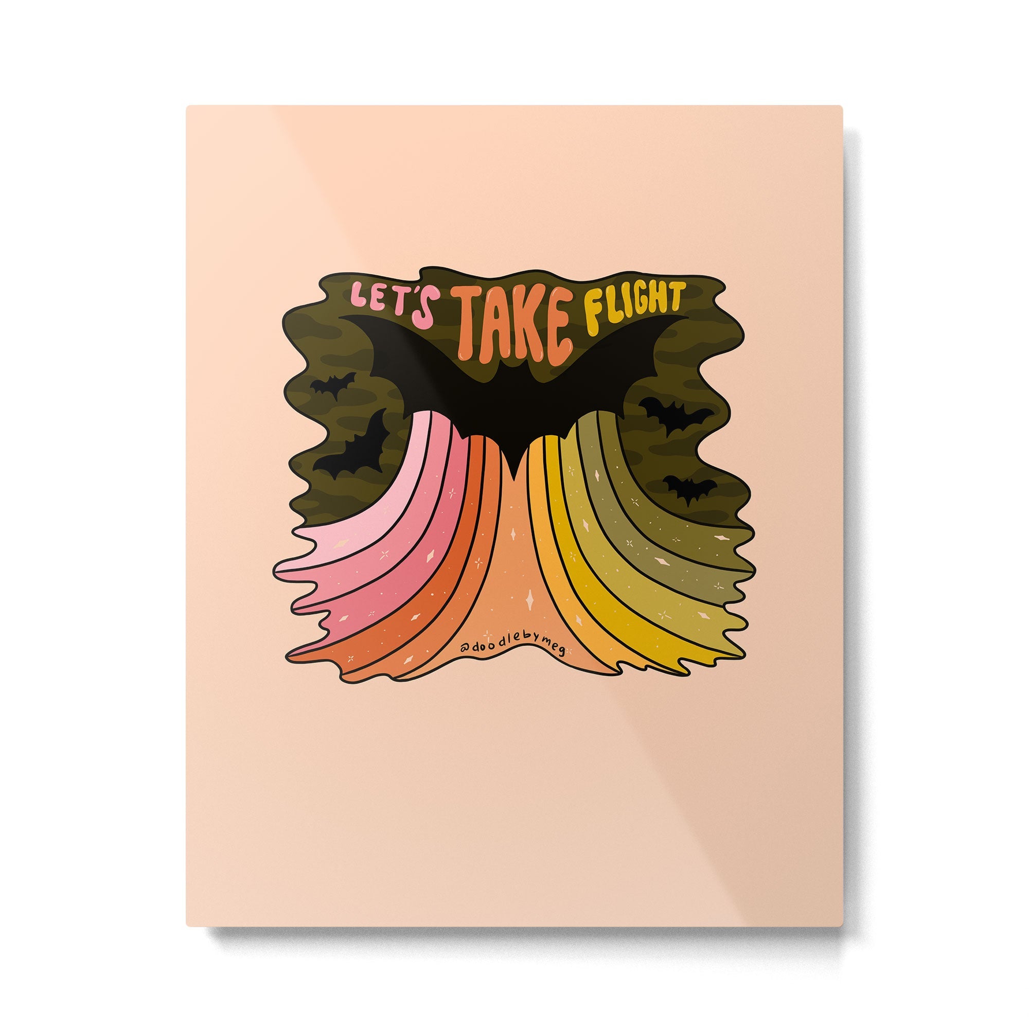 Let's Take Flight Metal Print | TeksDecor
