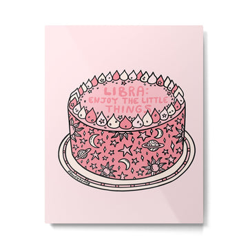 Libra Cake Metal Print | TeksDecor