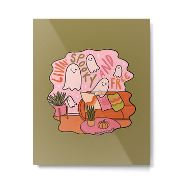 Livin' Spooky and Free Metal Print | TeksDecor