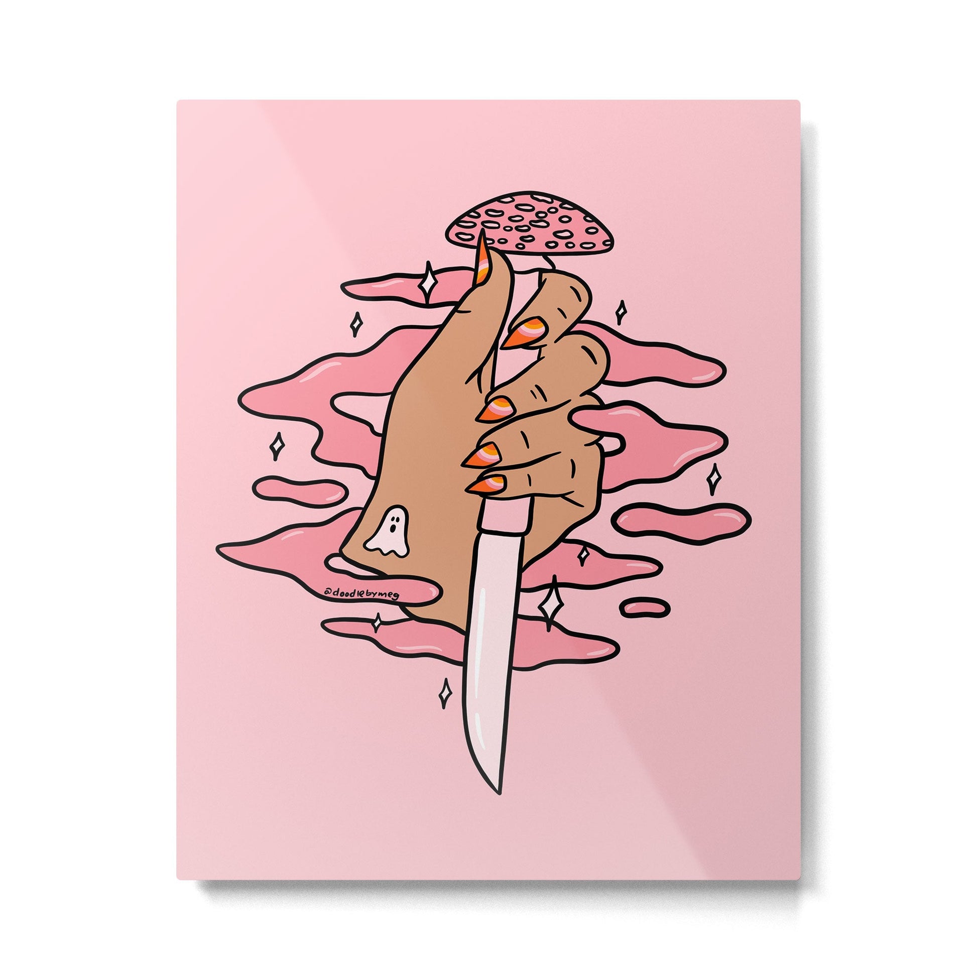 Mushroom Dagger Metal Print | TeksDecor