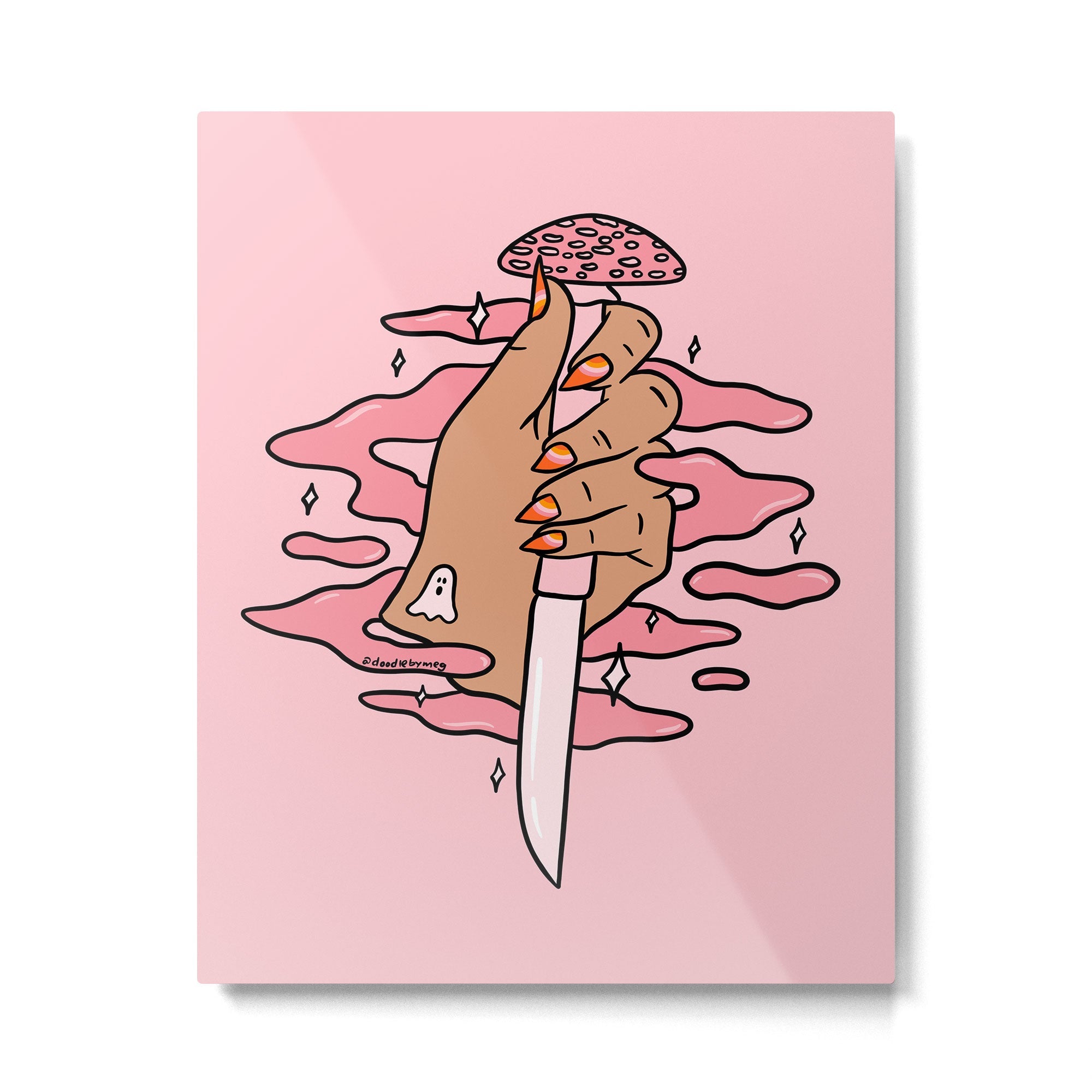 Mushroom Dagger Metal Print | TeksDecor