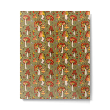 Mushroom Print Metal Print | TeksDecor