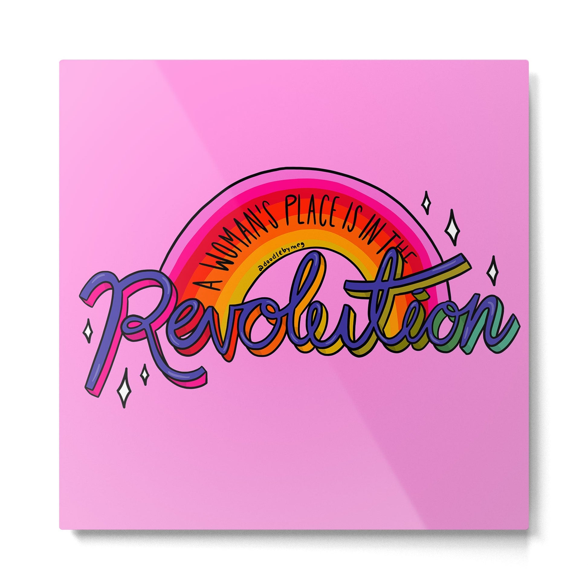 Revolution Metal Print | TeksDecor
