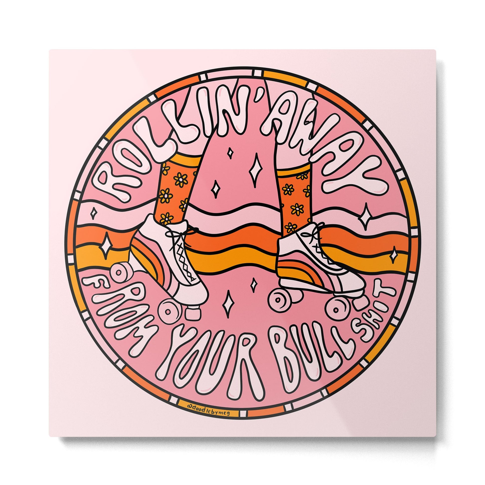Rollin' Away Metal Print | TeksDecor