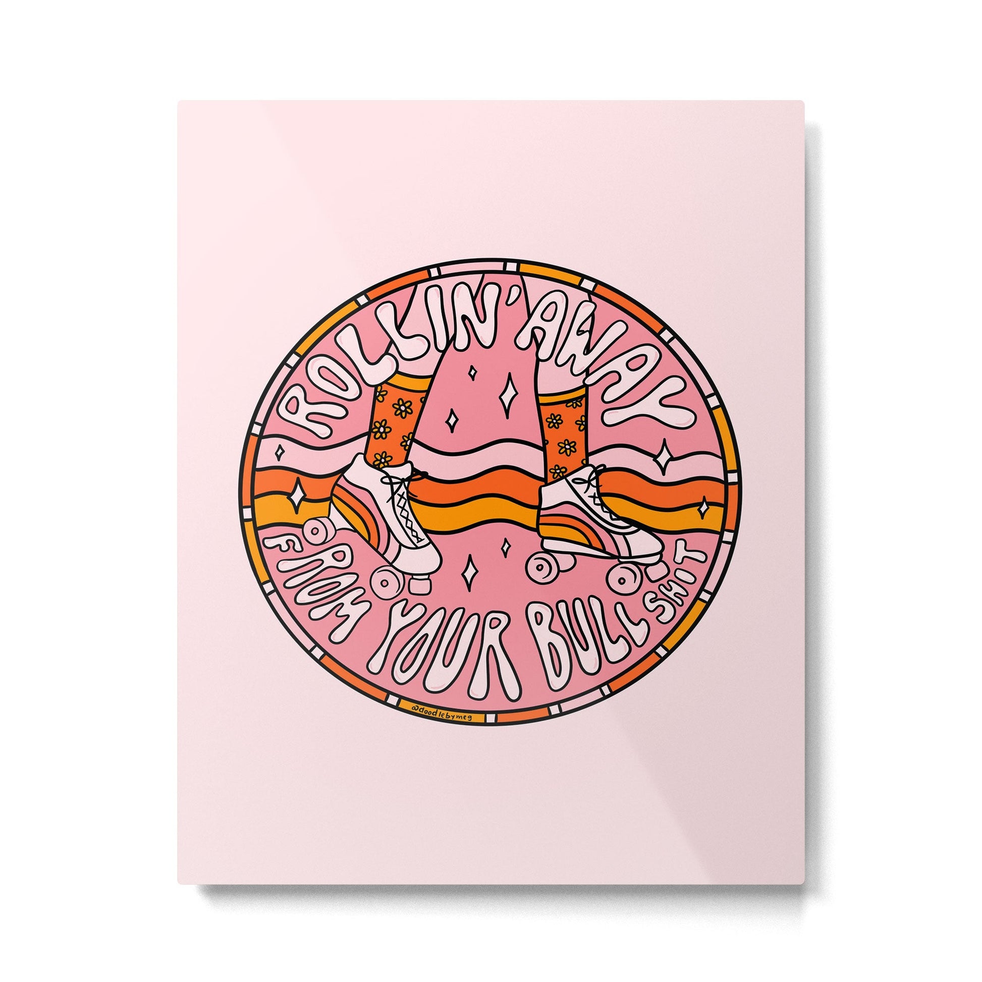 Rollin' Away Metal Print | TeksDecor