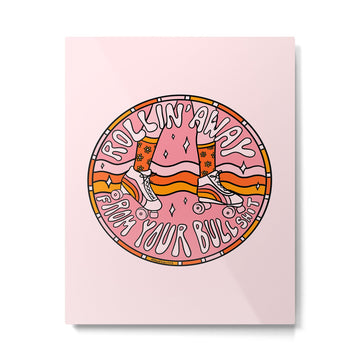 Rollin' Away Metal Print | TeksDecor