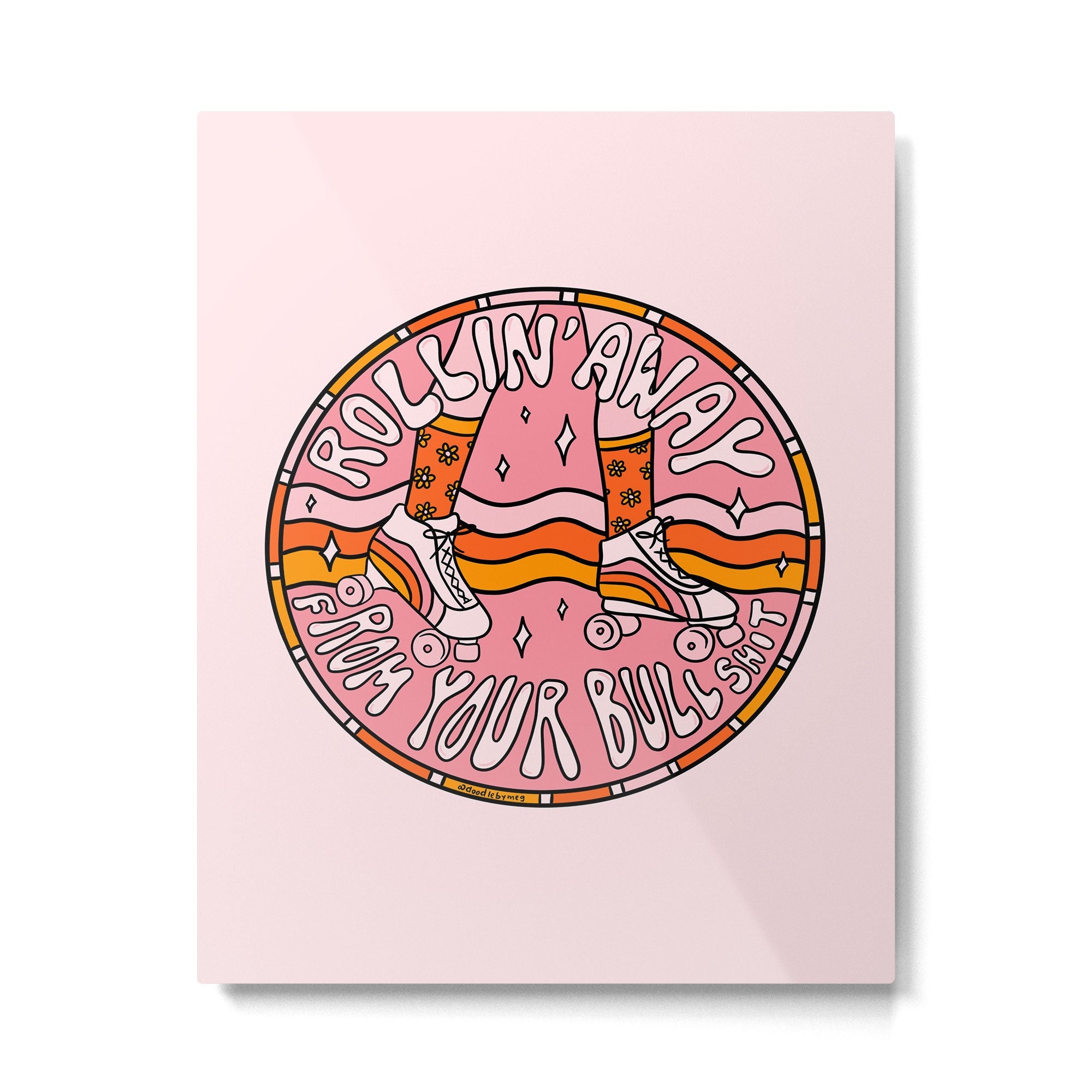 Rollin' Away Metal Print | TeksDecor
