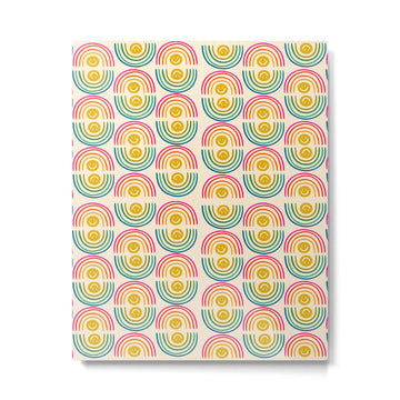 Smiley Rainbow Print Metal Print | TeksDecor