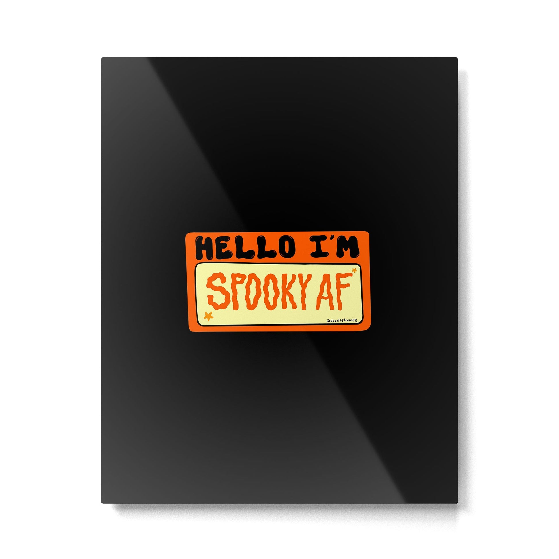Spooky AF Metal Print | TeksDecor