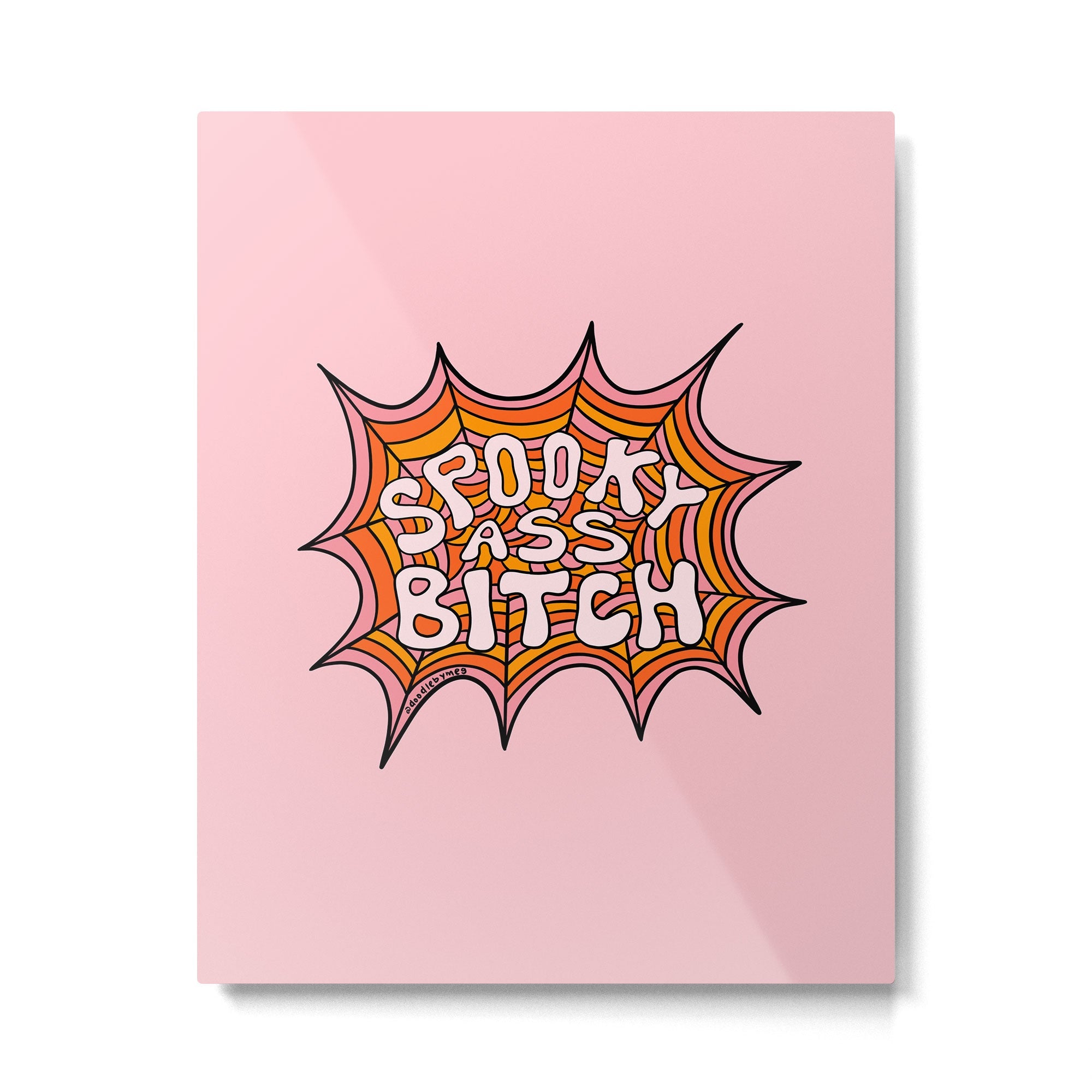 Spooky Ass Bitch Metal Print | TeksDecor