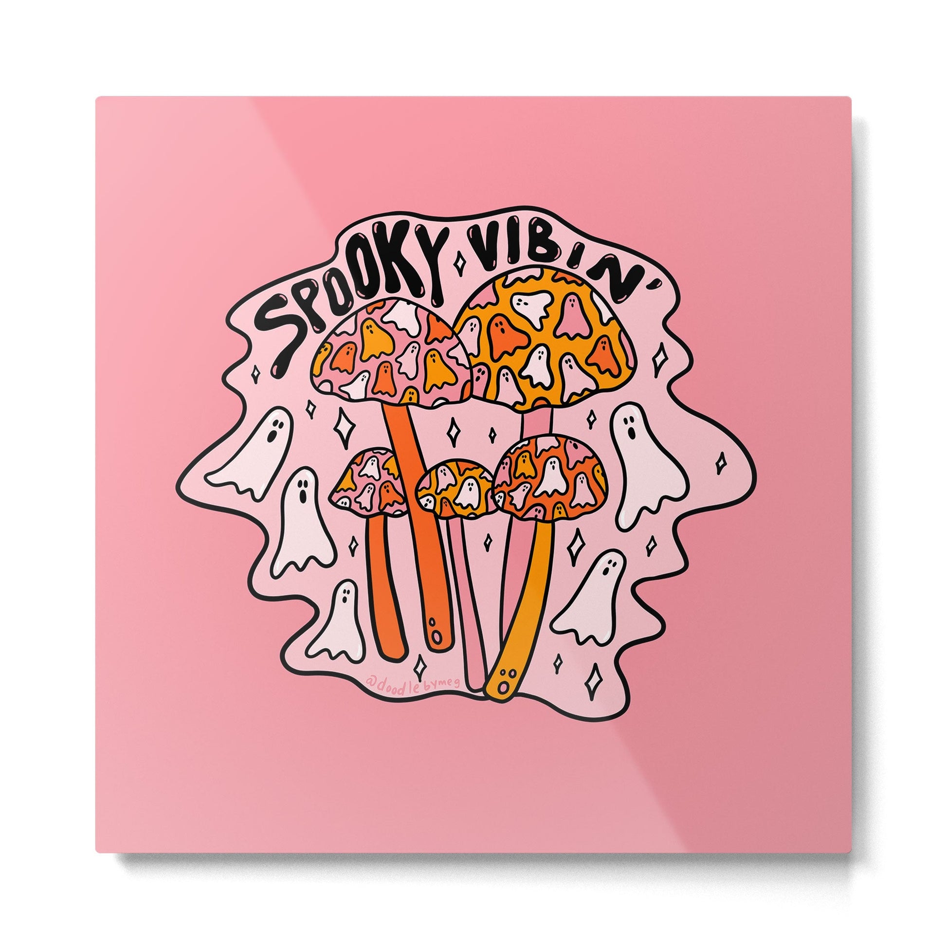Spooky Vibin' Metal Print | TeksDecor