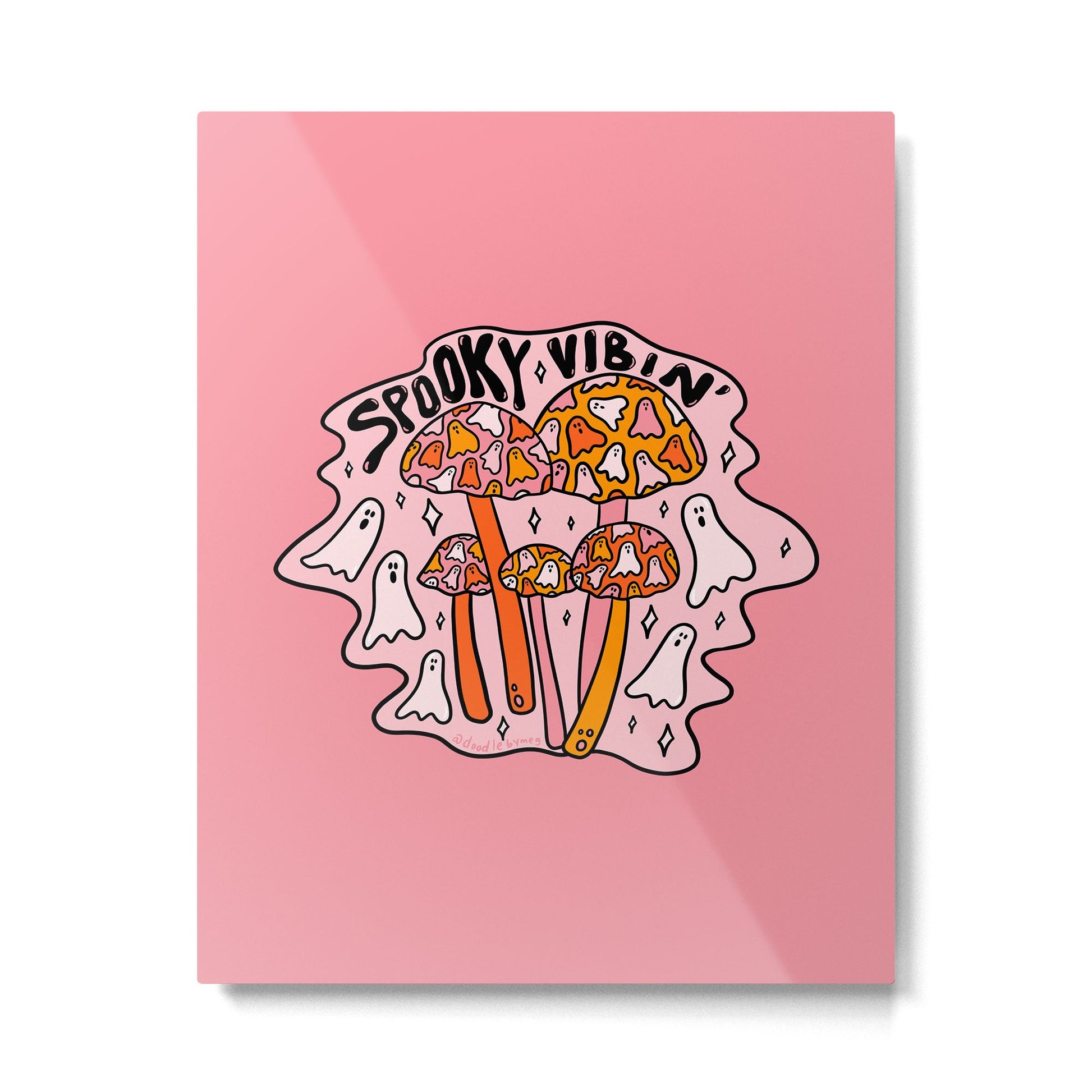 Spooky Vibin' Metal Print | TeksDecor