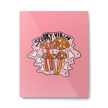 Spooky Vibin' Metal Print | TeksDecor