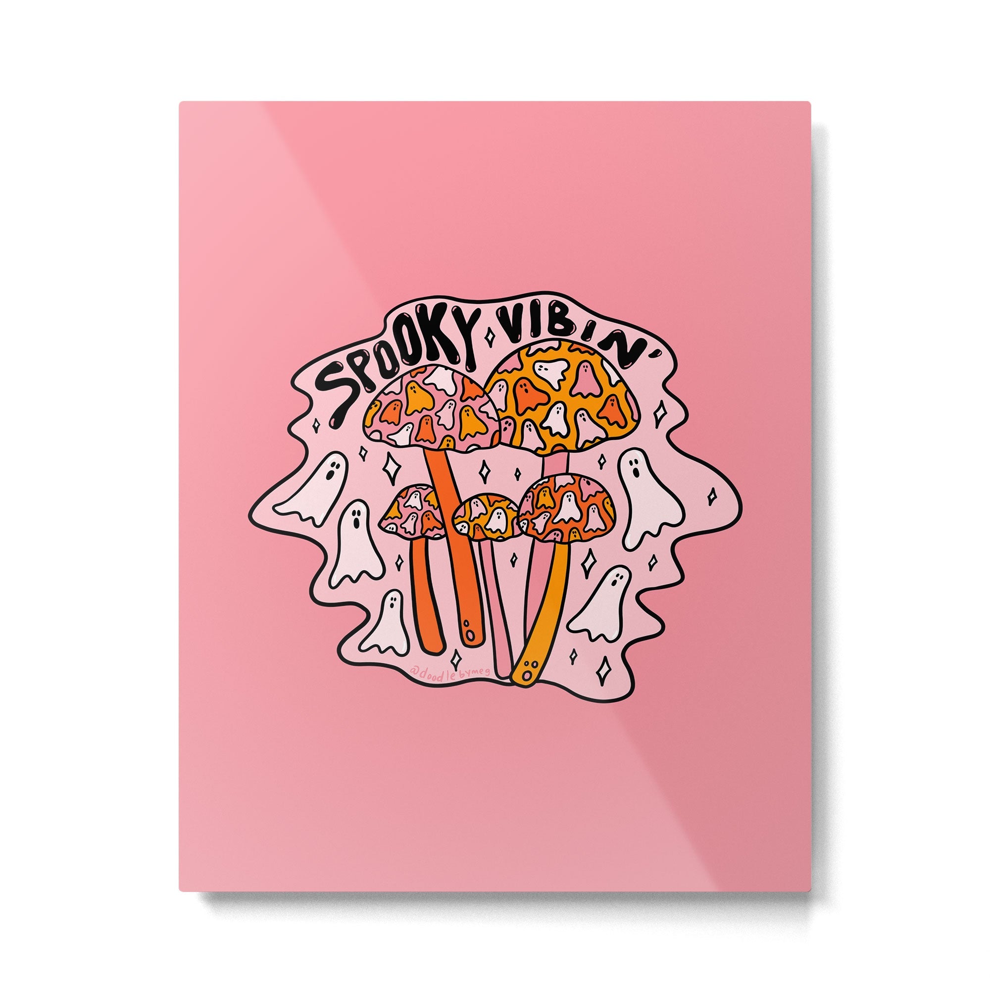 Spooky Vibin' Metal Print | TeksDecor