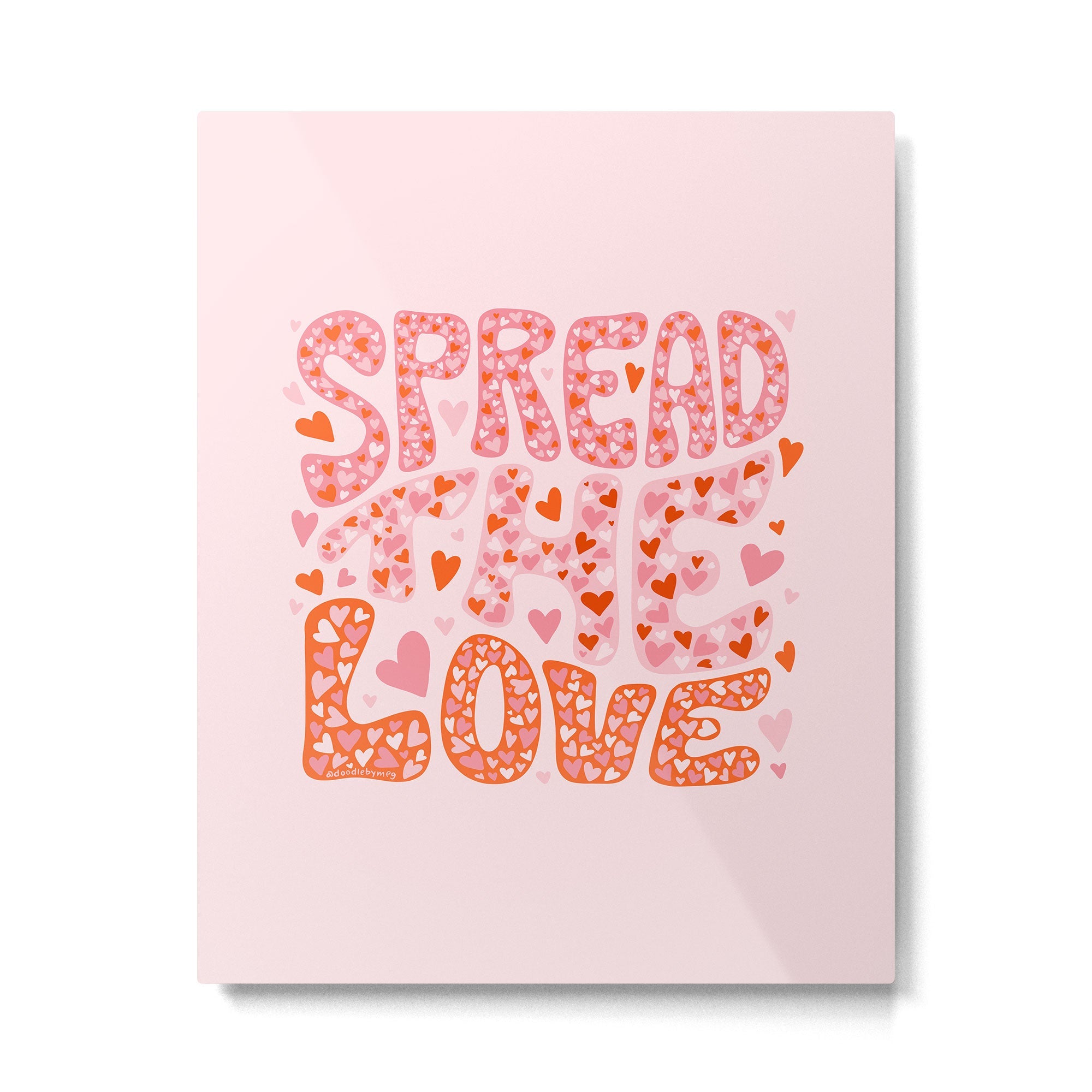 Spread the Love Metal Print | TeksDecor