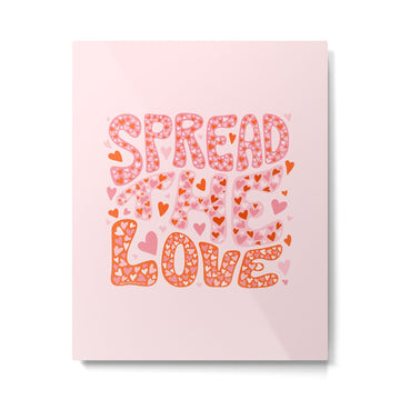 Spread the Love Metal Print | TeksDecor