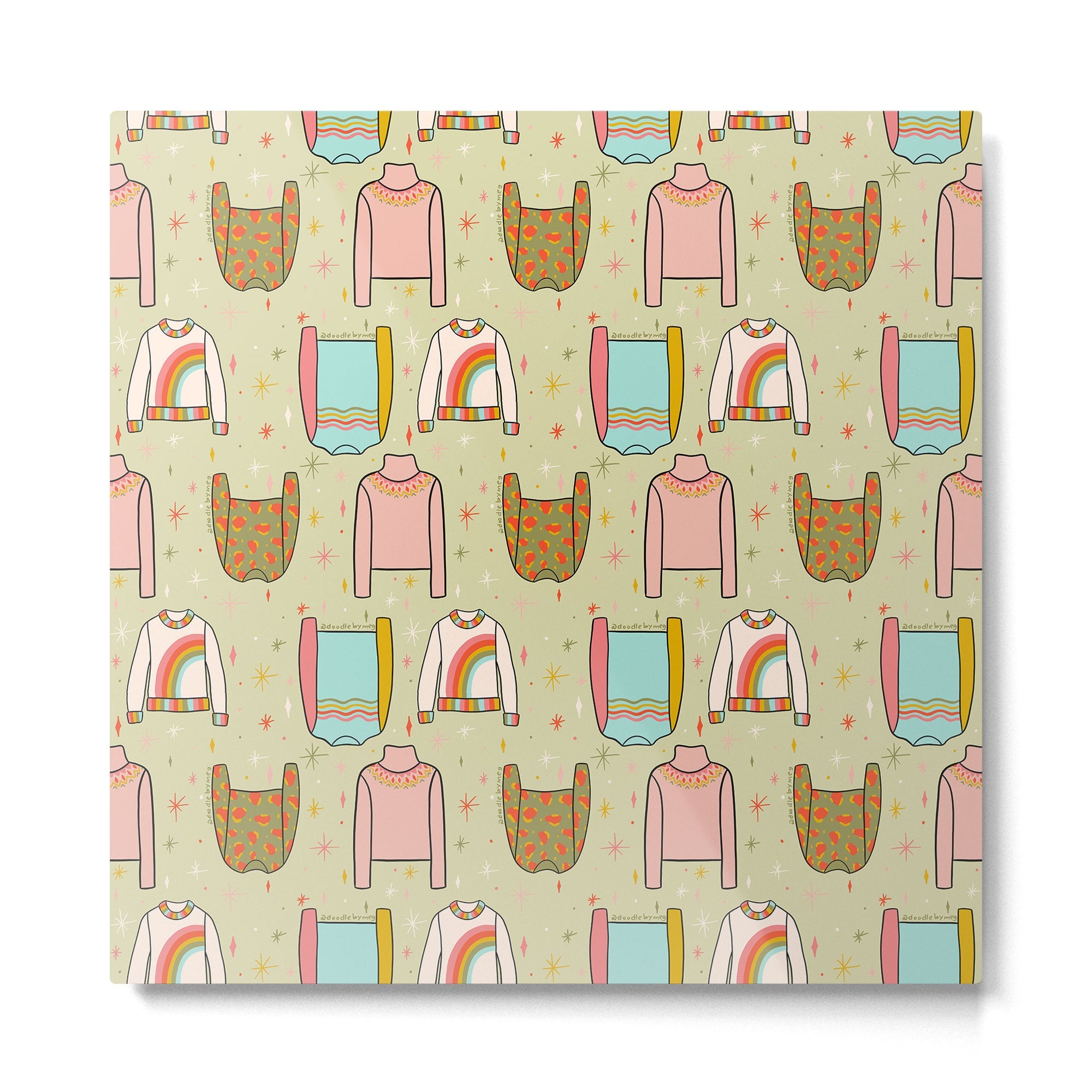 Sweater Weather Print Metal Print | TeksDecor
