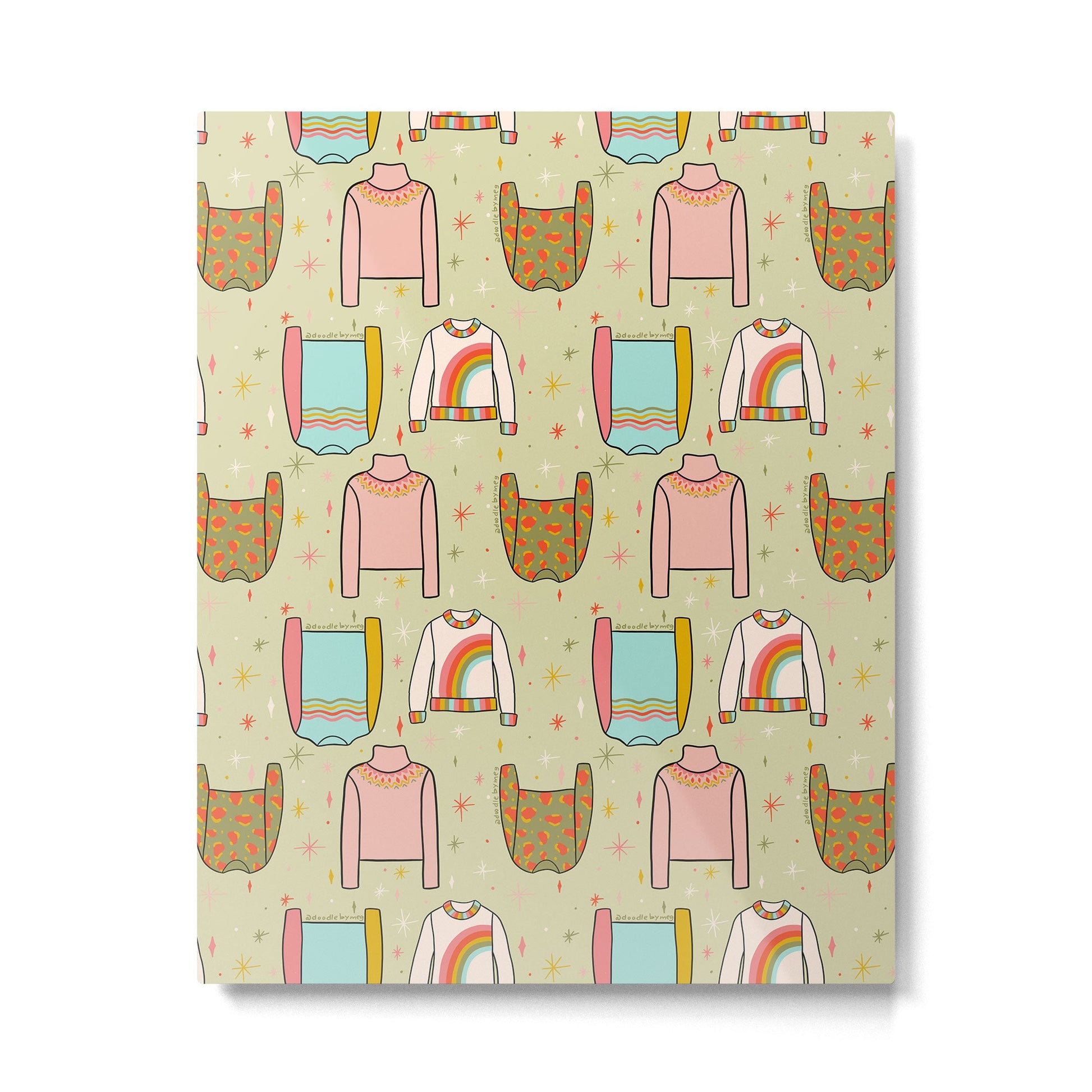 Sweater Weather Print Metal Print | TeksDecor