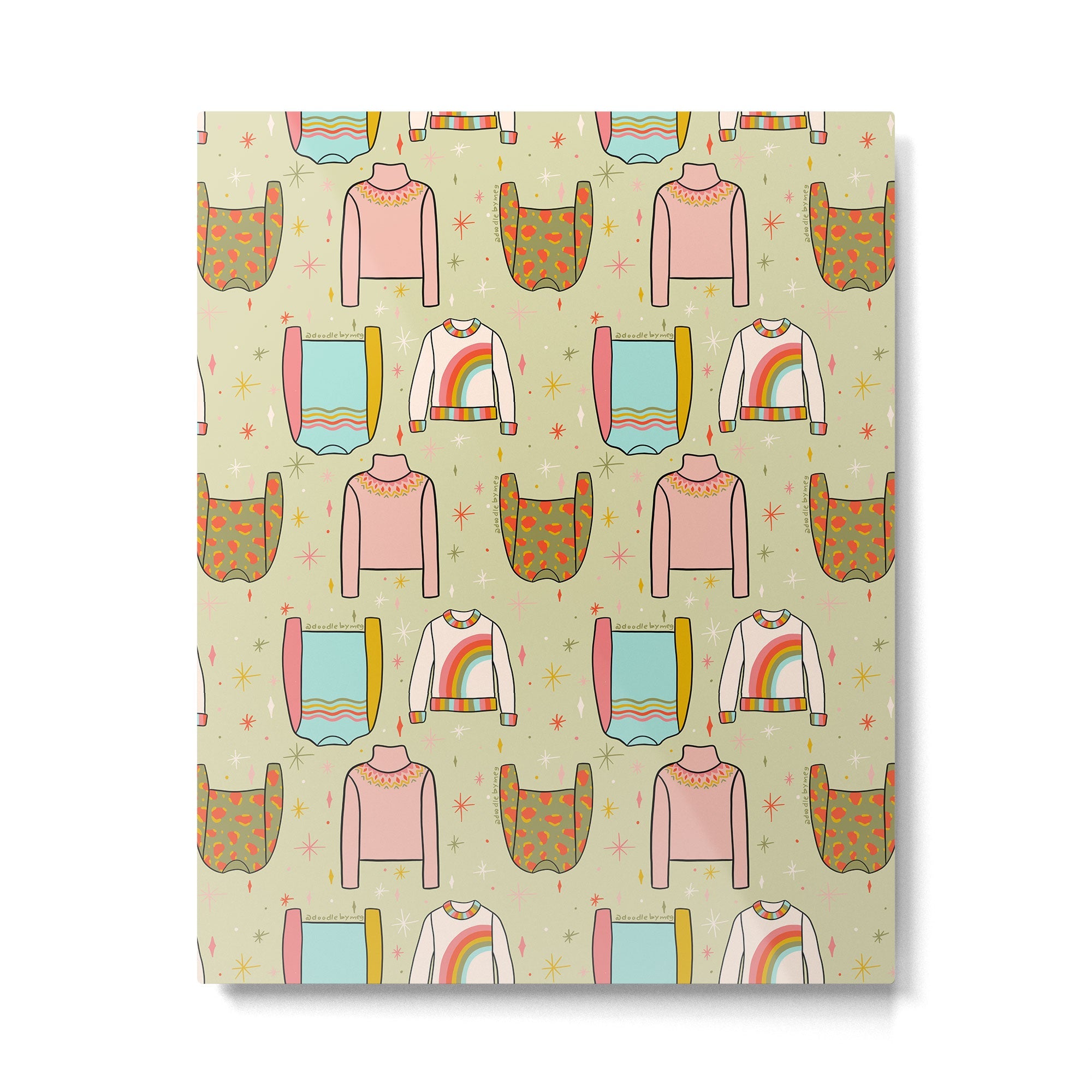 Sweater Weather Print Metal Print | TeksDecor