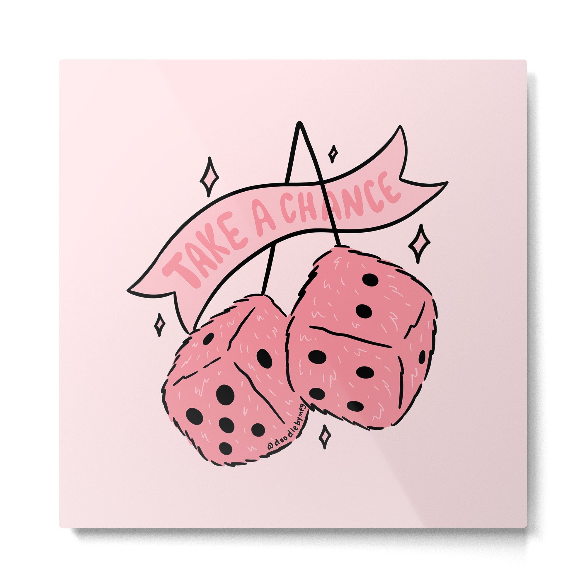 Take A Chance Metal Print | TeksDecor