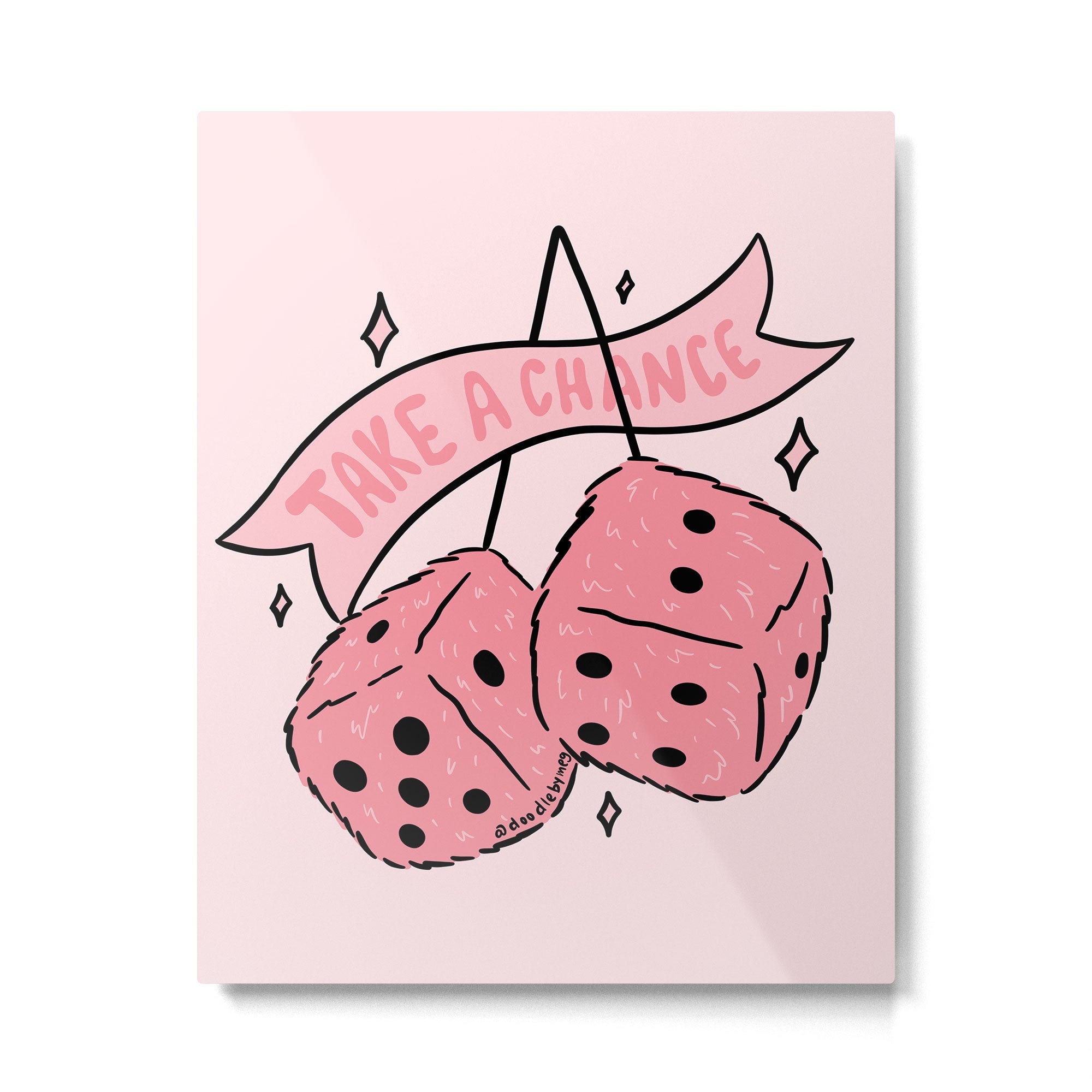 Take A Chance Metal Print | TeksDecor