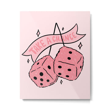 Take A Chance Metal Print | TeksDecor