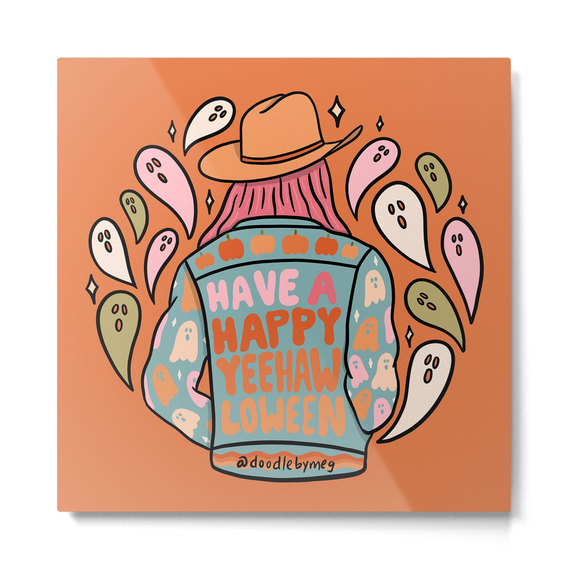 Yeehawlloween Metal Print | TeksDecor