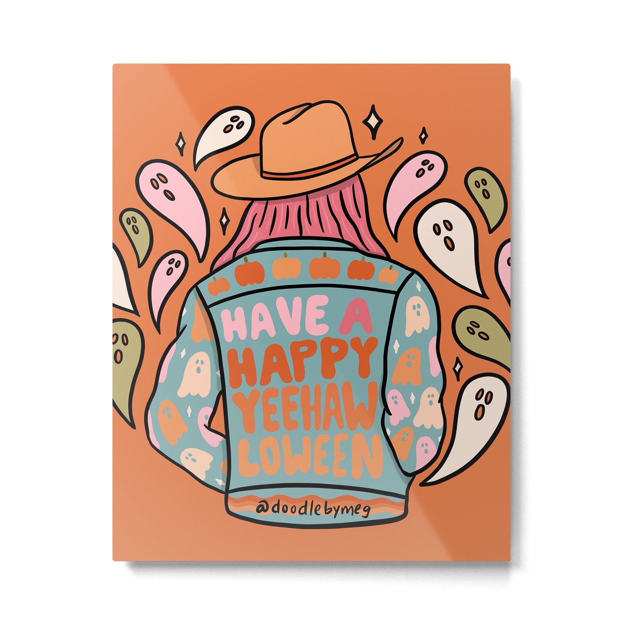 Yeehawlloween Metal Print | TeksDecor
