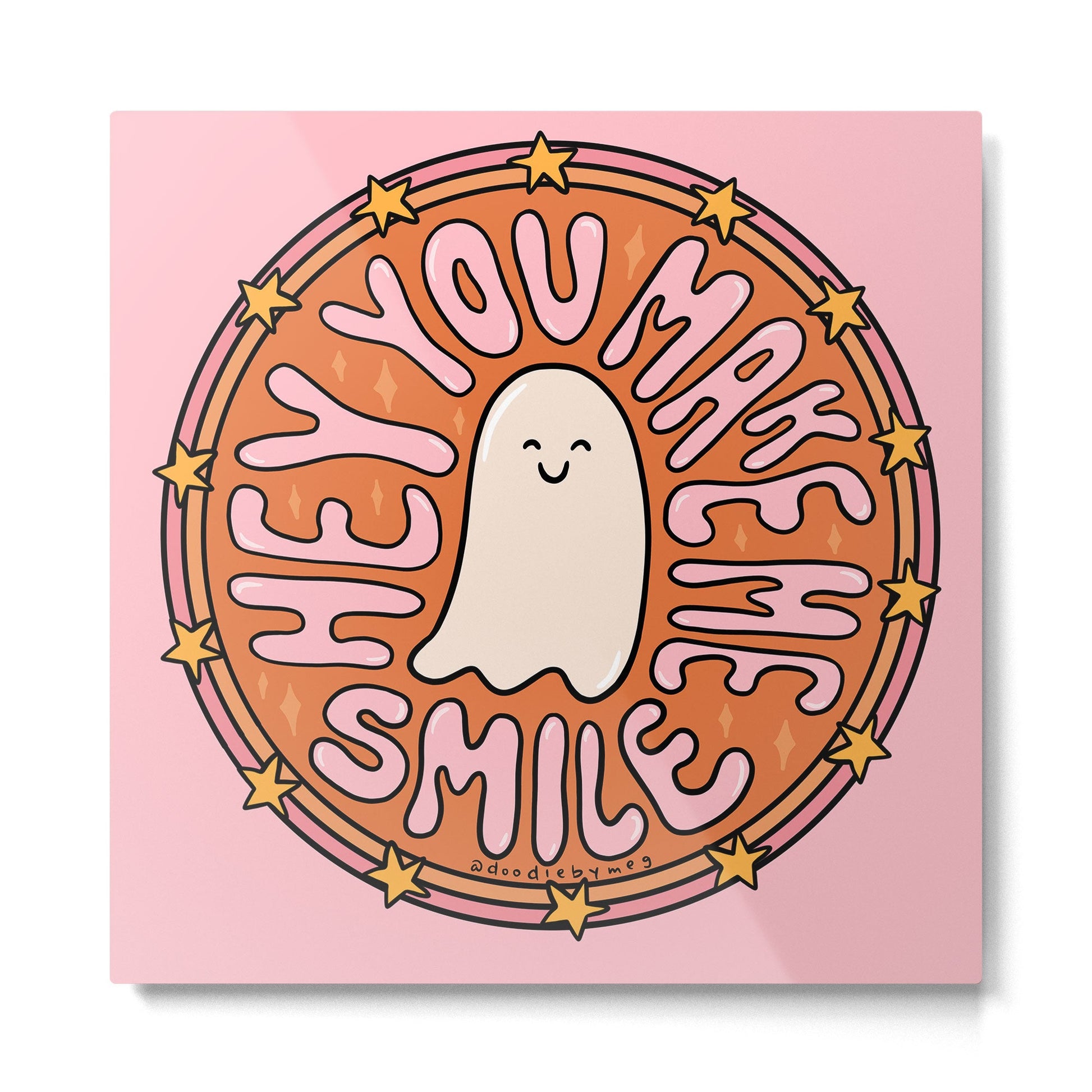 You Make Me Smile Metal Print | TeksDecor