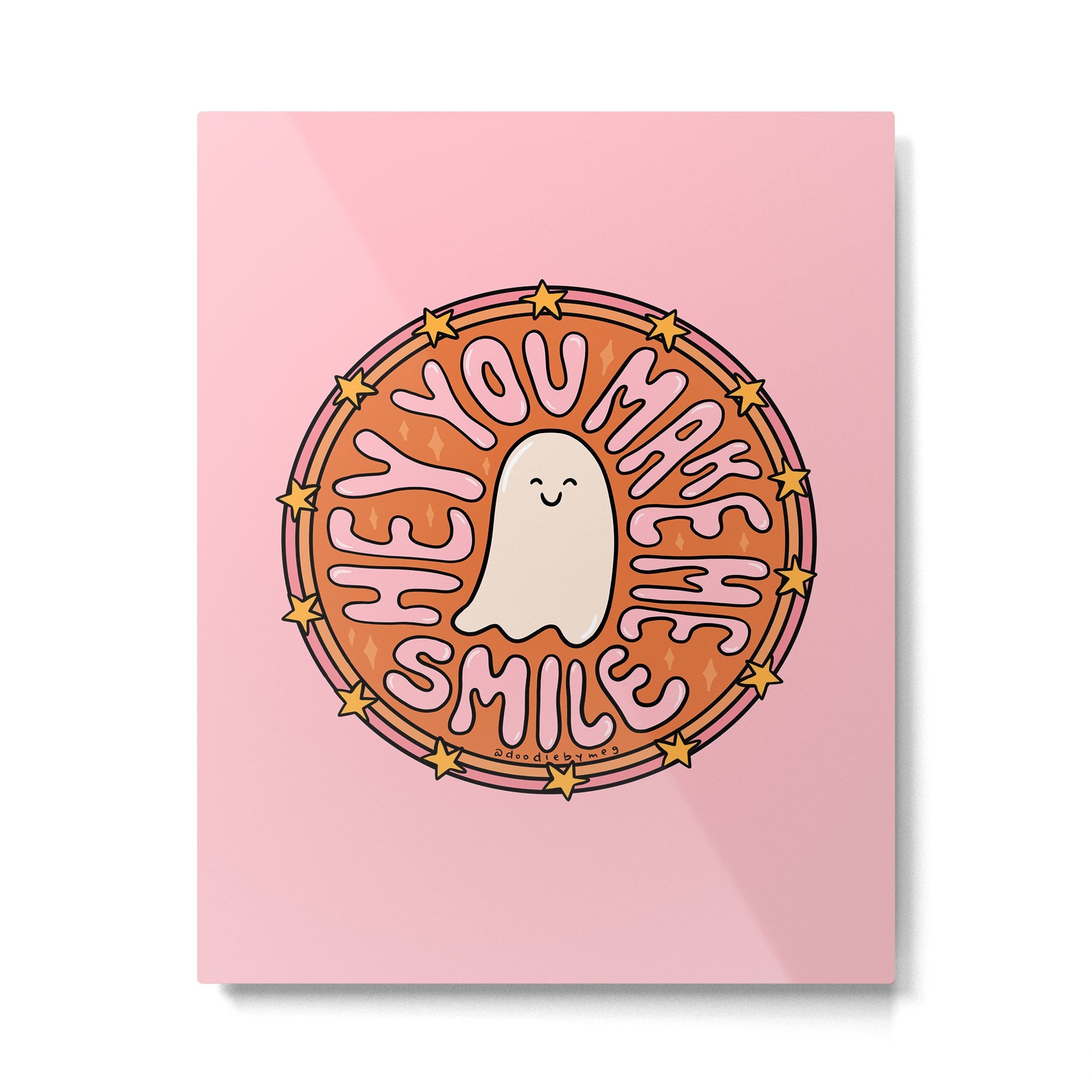 You Make Me Smile Metal Print | TeksDecor