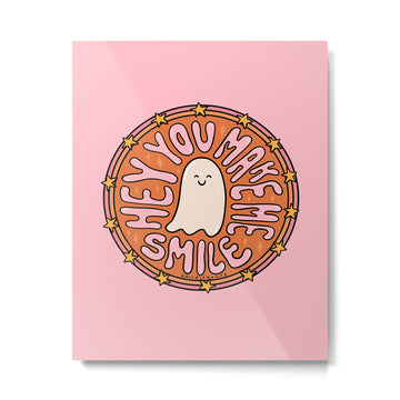 You Make Me Smile Metal Print | TeksDecor