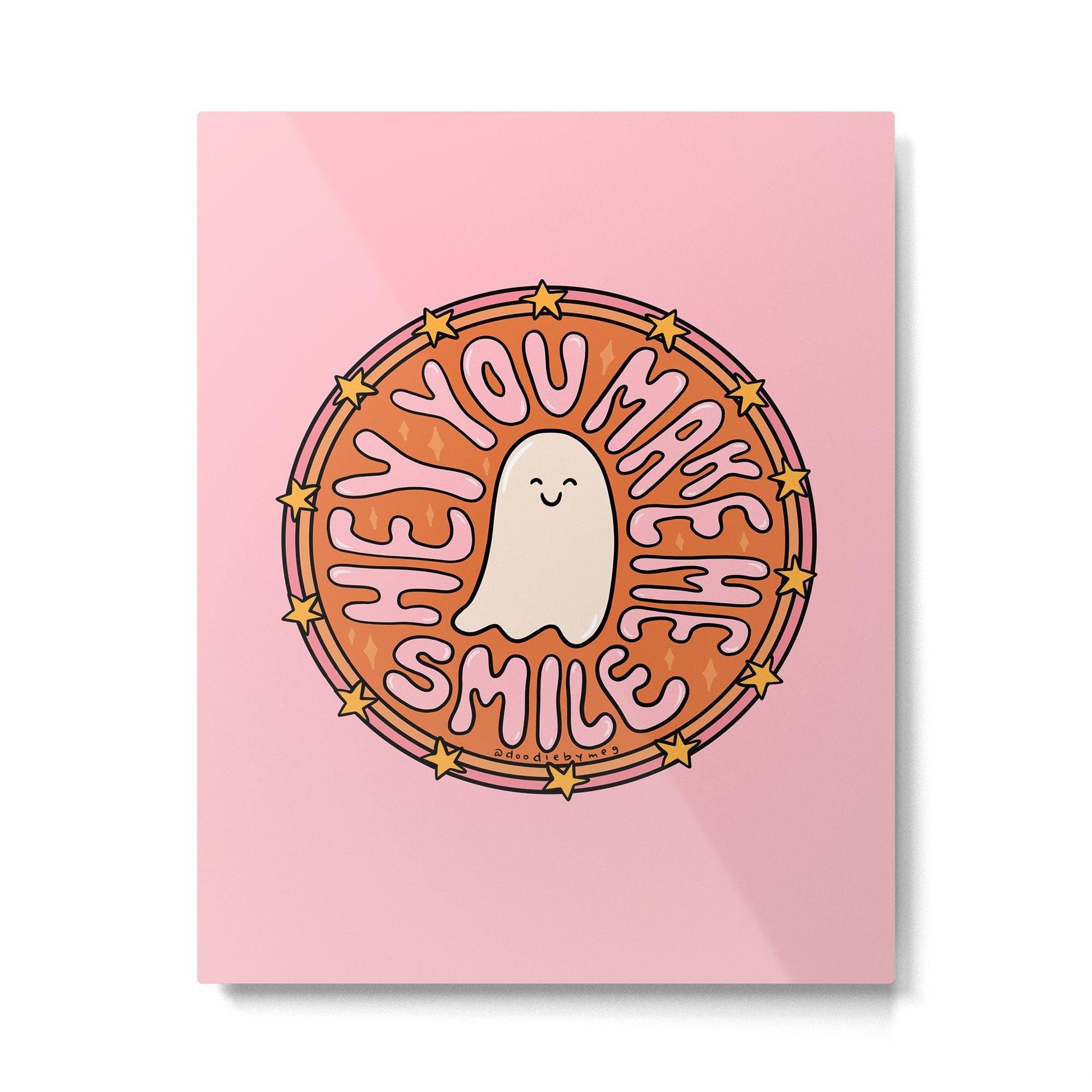 You Make Me Smile Metal Print | TeksDecor