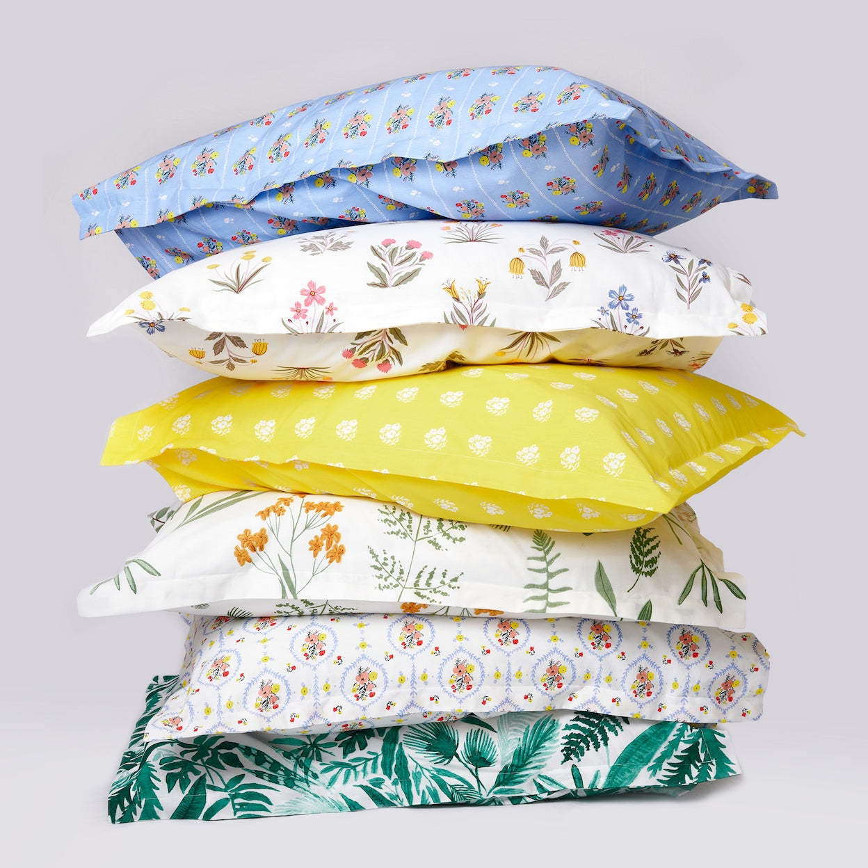 Tropical Palm Brushed Cotton Duvet Cover Set