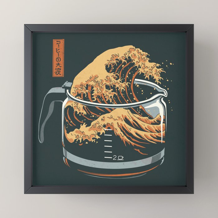 The Great Wave of Coffee Mini Art Print