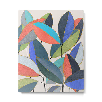 Tropical Ficus leaves #botanic Metal Print | TeksDecor